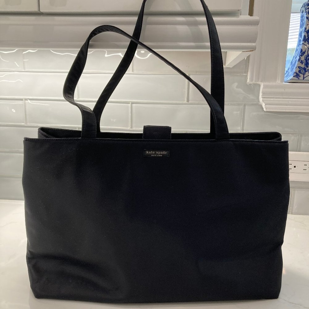 Classic Black Kate Spade Nylon Tote